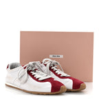 Scamosciato Womens Plume Sneakers 37.5 White Cerise
