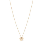 18K Yellow Gold Diamond Bouton de Camelia Pendant Necklace