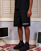 AFGK Embroidery Gradient Sports Sweat Shorts
