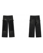 JHYQ Mesh Stitching Double Knee Jeans