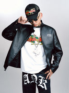AFGK Night Kids Biker Leather Jacket