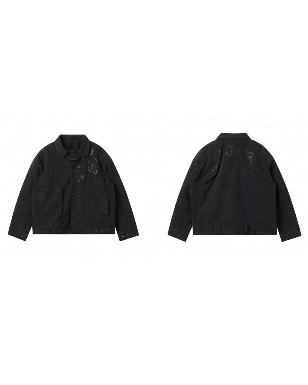 JHYQ Contrast Color Stitching Canvas Work Jacket