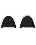 JHYQ Contrast Color Stitching Canvas Work Jacket