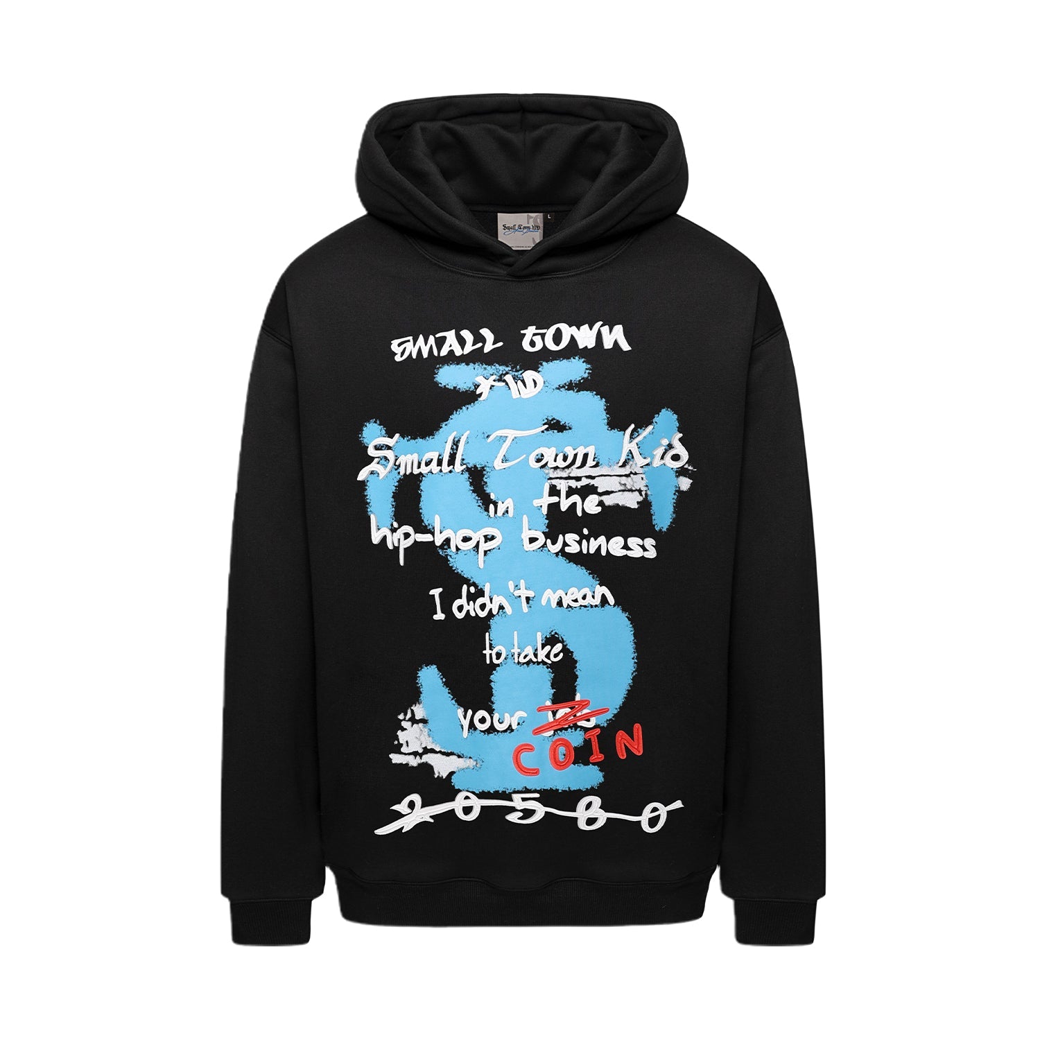 Small Town Kid Graffiti Font Print Hoodie