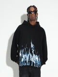 DICETINY Logo Flame Printed Hoodie