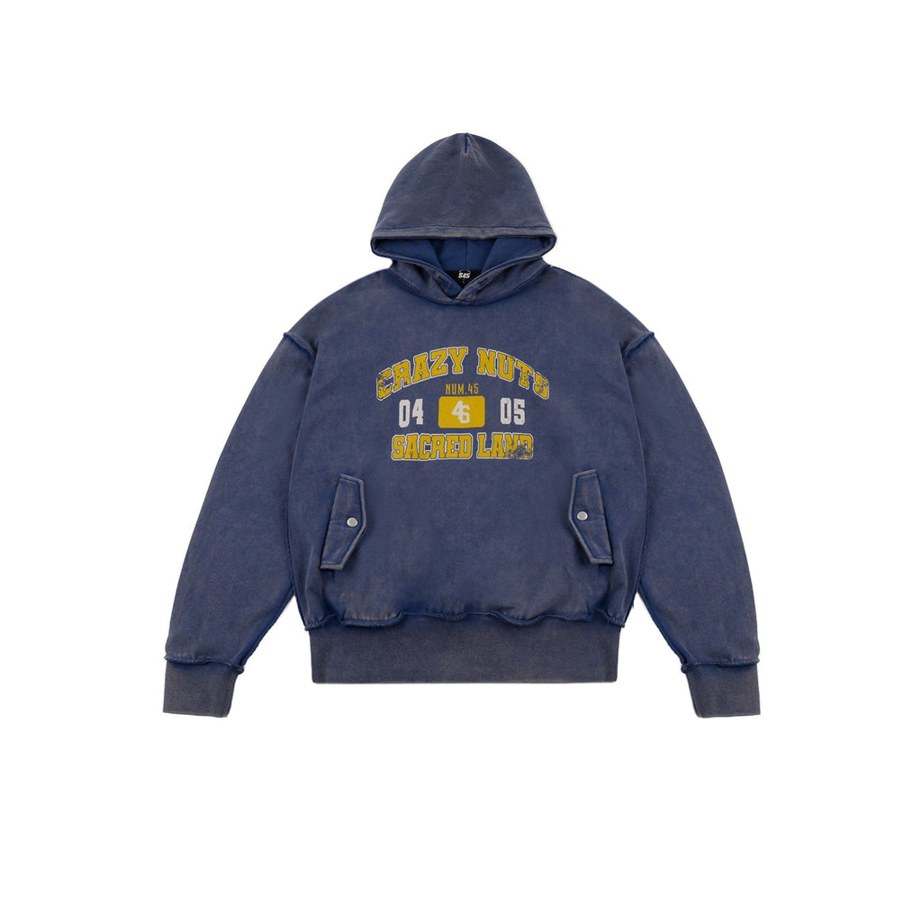 S45 Thread Destruction Washed Hoodie
