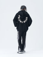 Harsh and Cruel Circular 3D LOGO Hoodie Knit Sweater