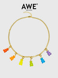 AWE Clear Gummy Bear Necklace