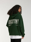 DICETINY Basic Back Logo Print Hoodie