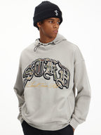 Small Town Kid Camouflage Embroidered Patch Hoodie