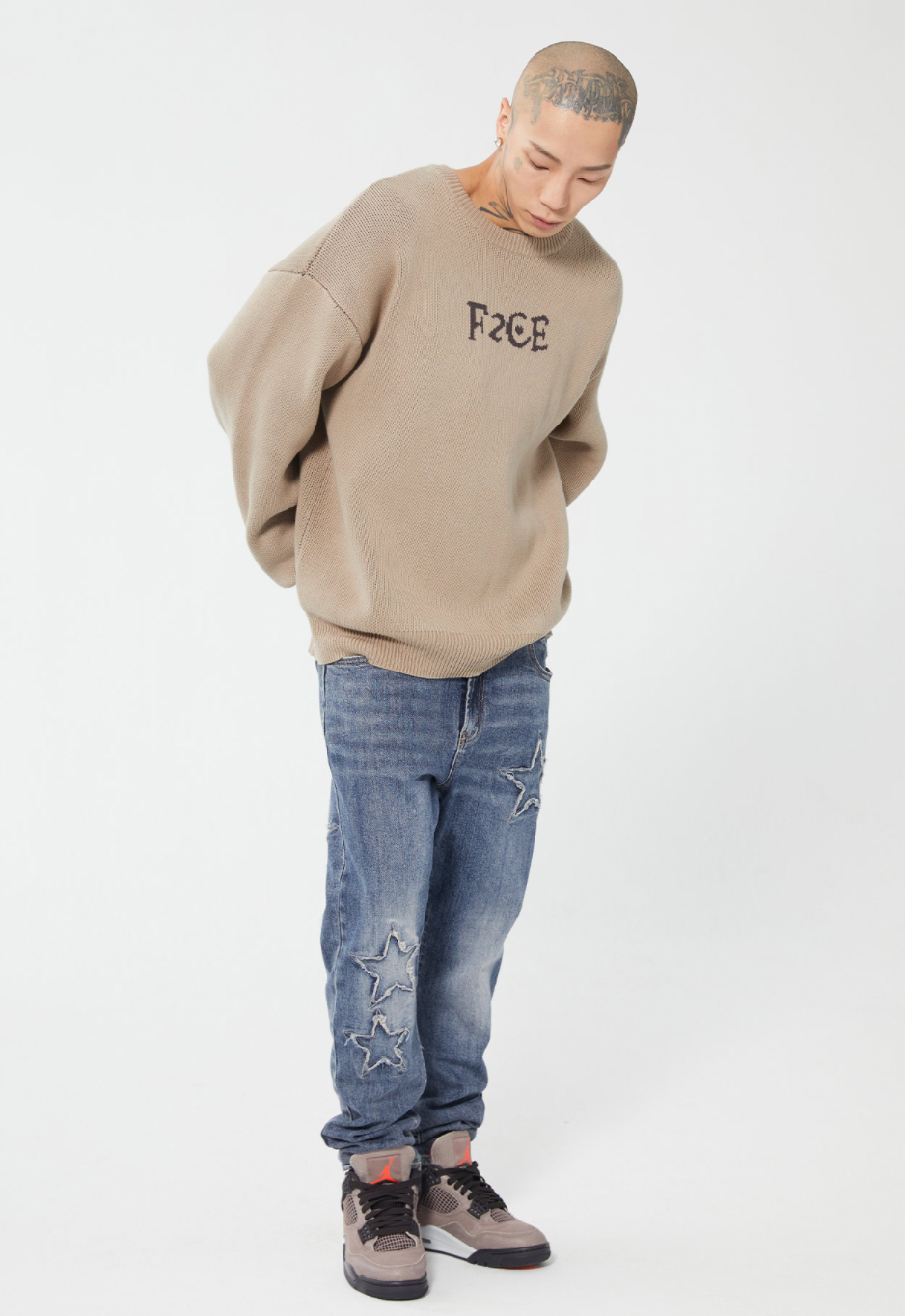 F2CE Love Heart LOGO Knit Sweater