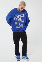 F2CE LOGO Foam Creative Print Embroidery Sweatshirts