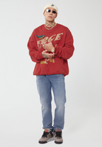 F2CE LOGO Foam Creative Print Embroidery Sweatshirts