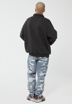F2CE Retro Vintage Print Polo Sweatshirts
