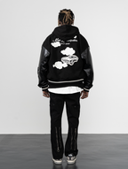 Harsh and Cruel Embroidered stars Clouds Varsity Jacket