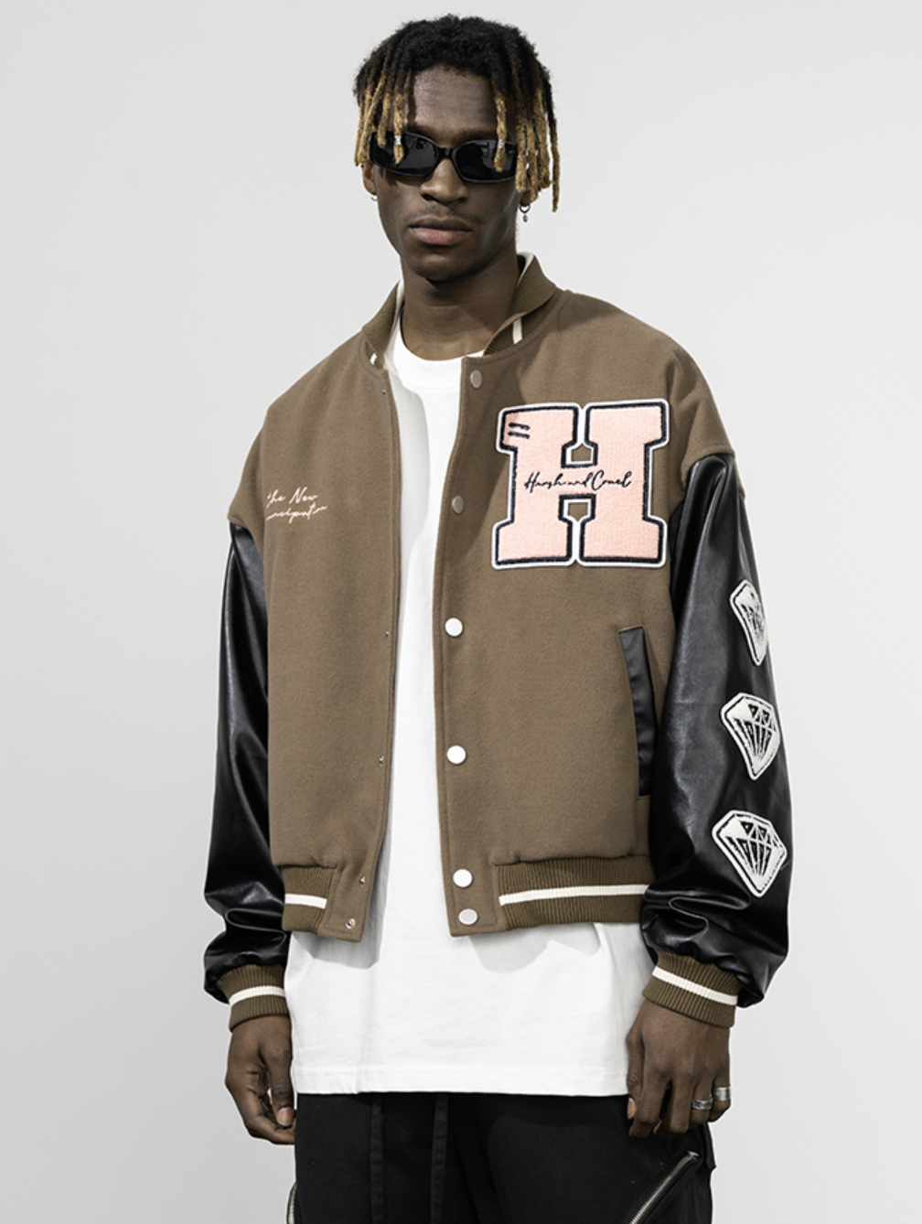 Harsh and Cruel New Century Embroidered Varsity Jacket