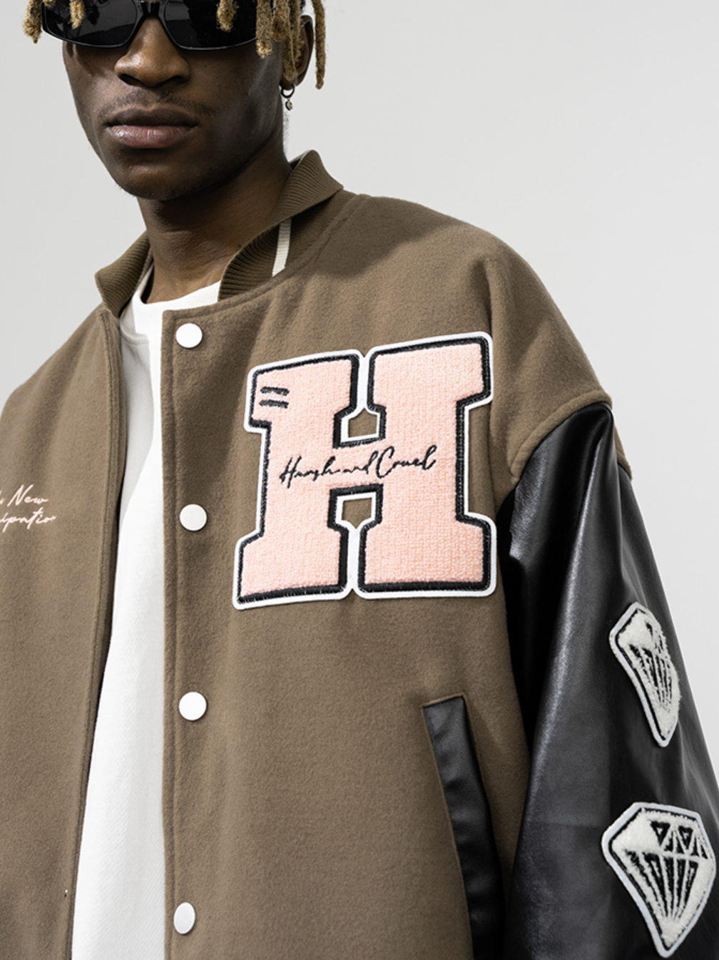 Harsh and Cruel New Century Embroidered Varsity Jacket