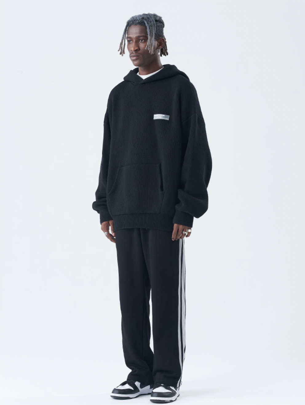 Harsh and Cruel Circular 3D LOGO Hoodie Knit Sweater