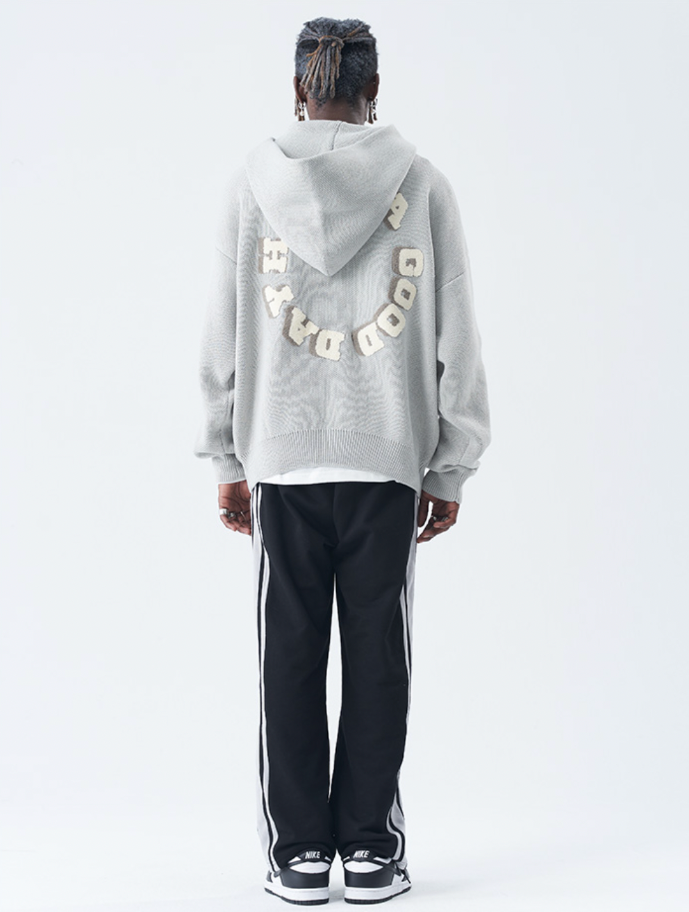 Harsh and Cruel Circular 3D LOGO Hoodie Knit Sweater