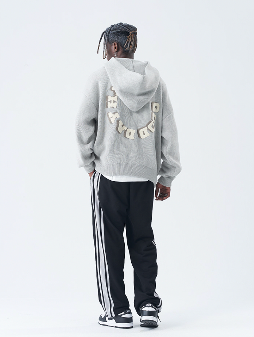 Harsh and Cruel Circular 3D LOGO Hoodie Knit Sweater
