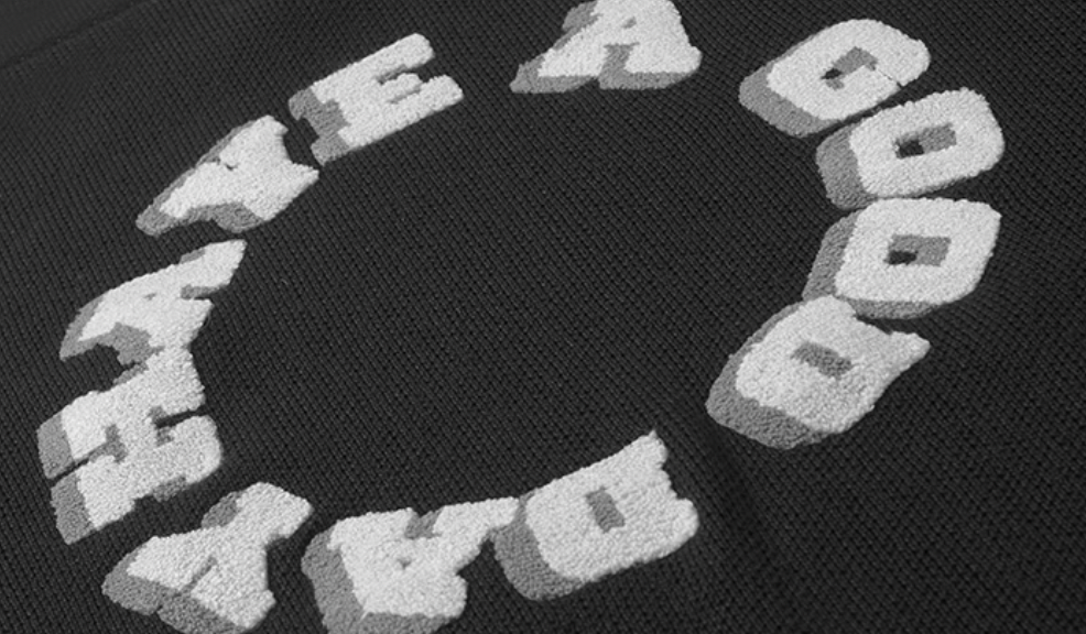 Harsh and Cruel Circular 3D LOGO Hoodie Knit Sweater