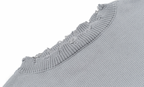 Harsh and Cruel Patch Label Distressed Knit Sweater