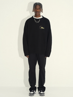 Harsh and Cruel Hand-Painted Kids Circular 3D LOGO Knit Sweater