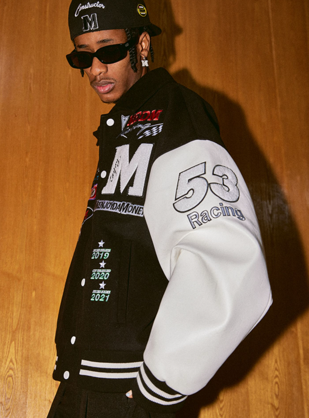 MEDM Record Holder Anniversary Embroidered Varsity Jacket