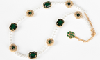 SALUTE Daisy Flower Gemstone Necklace