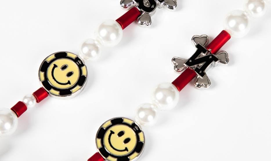 SALUTE x NBO Smiley Face Fake Love Necklace