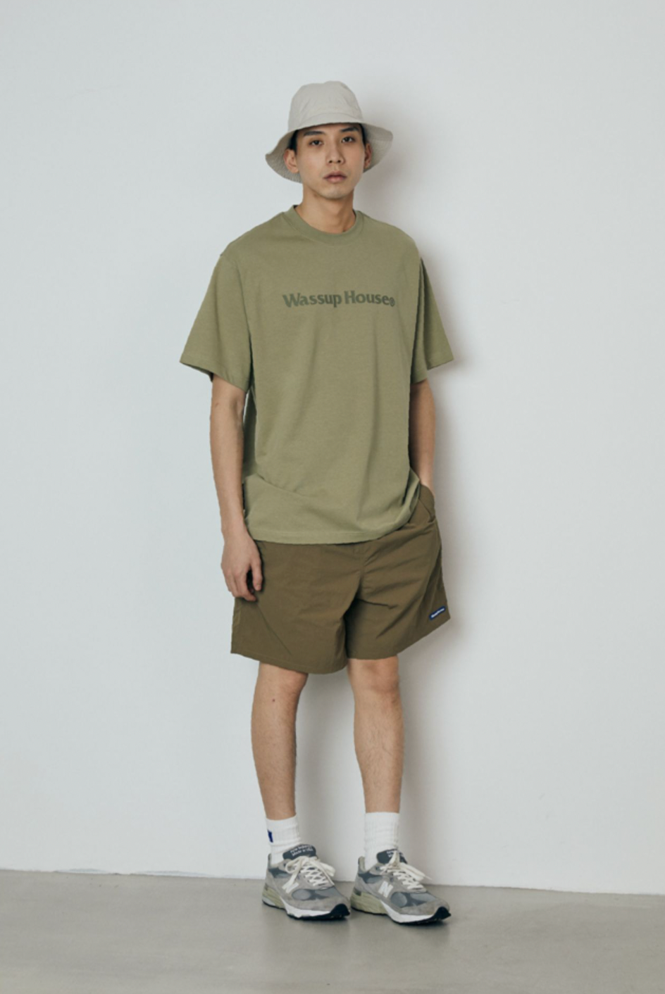 Wassup Basic Large Logo Print Tee