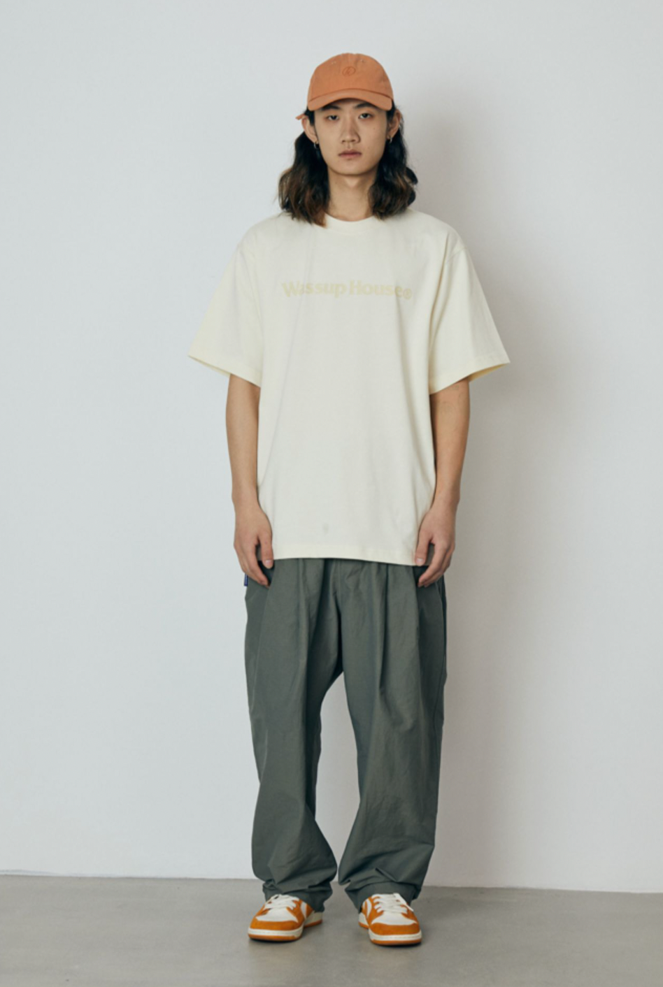 Wassup Basic Large Logo Print Tee