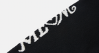 MEDM Flower Font Logo Knit Sweater