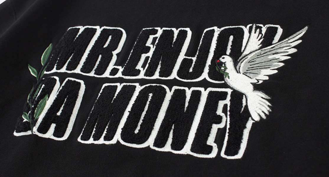 MEDM Three Dimensional Embroidery Sweatshirts