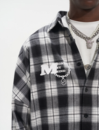Harsh and Cruel Patchwork Plaid Long Sleeve Shirt