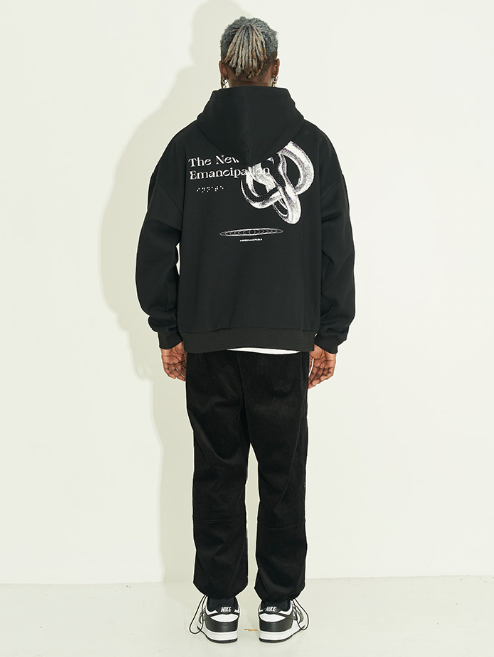 Harsh and Cruel 3D Metal Texture Printing Hoodie
