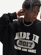 Harsh and Cruel Retro Theme Round Neck Sweatshirts