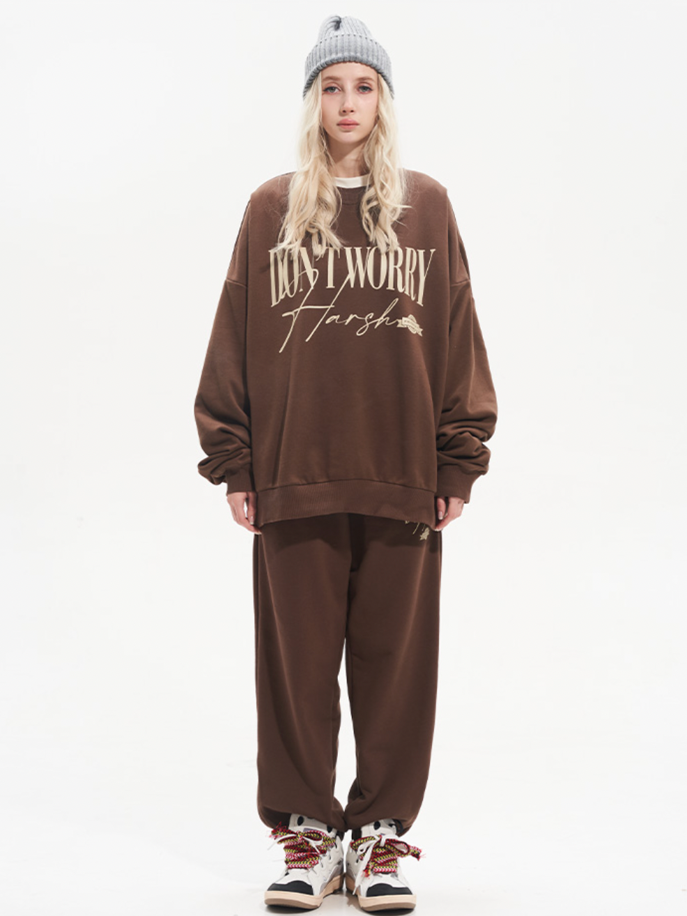 Harsh and Cruel Handwriting Logo Crewneck Sweatshirts