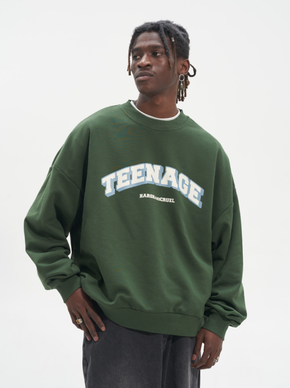 Harsh and Cruel Teenage Printed Loose Sweatshirts