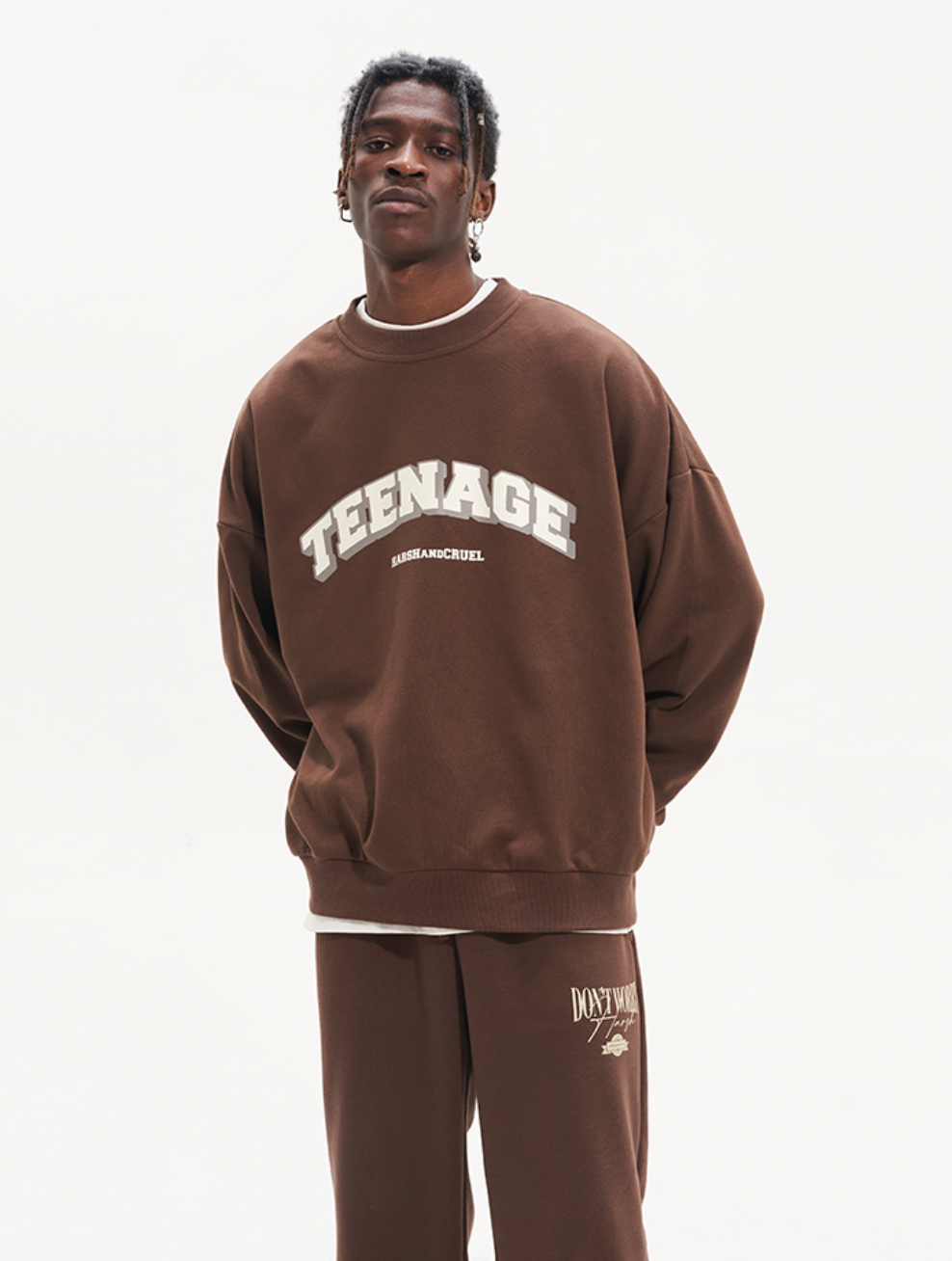 Harsh and Cruel Teenage Printed Loose Sweatshirts