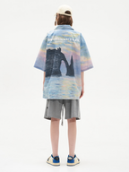 Harsh and Cruel Impressionist Sunset Oil Painting Shirt