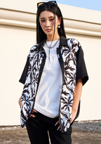 MEDM Tiger Pattern Coconut Tree Short Sleeved Shirt
