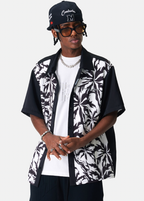 MEDM Tiger Pattern Coconut Tree Short Sleeved Shirt