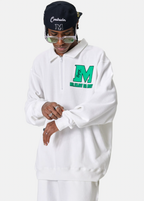 MEDM Waffle Half Zipper Polo Shirt