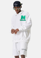 MEDM Waffle Half Zipper Polo Shirt