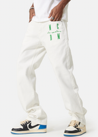 MEDM LOGO Embroidery Denim Pants