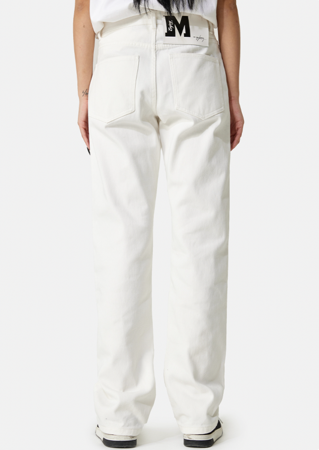 MEDM LOGO Embroidery Denim Pants