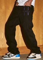 MEDM LOGO Embroidery Denim Pants