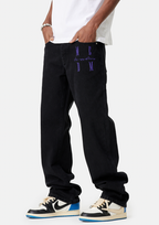 MEDM LOGO Embroidery Denim Pants