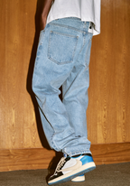 MEDM LOGO Embroidery Denim Pants